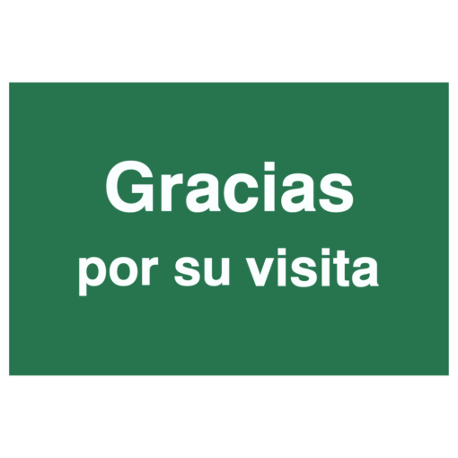 Gracias por su visita