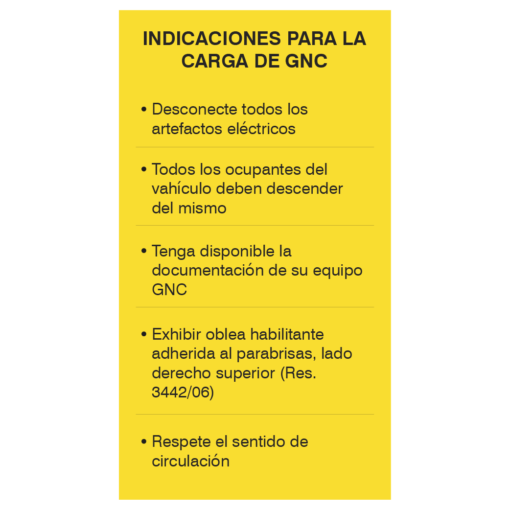 Instrucciones GNC